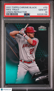 2021 Topps Chrome Black Mike Trout #70 PSA 10